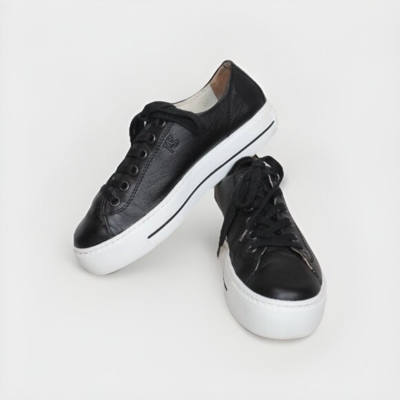 Paul Green Stefani Sport Platform Sneakers Black White Womens Size 7.5 Austria - Picture 10 of 10